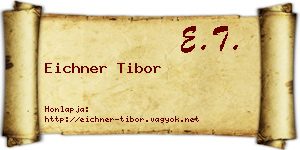 Eichner Tibor névjegykártya